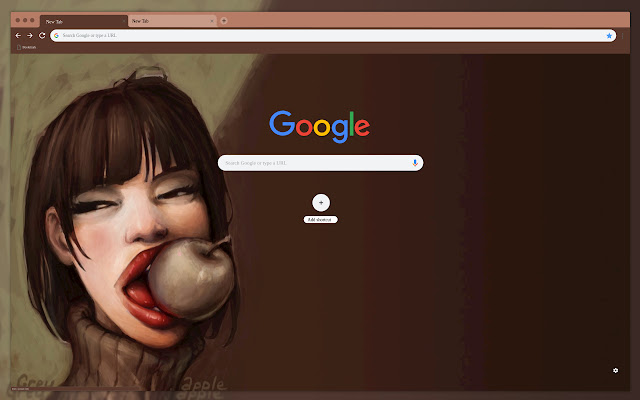 Girl eating an apple  from Chrome web store to be run with OffiDocs Chromium online