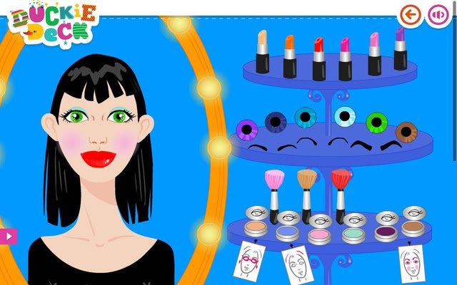 Girl Games Makeup Room at Duckie Deck  from Chrome web store to be run with OffiDocs Chromium online