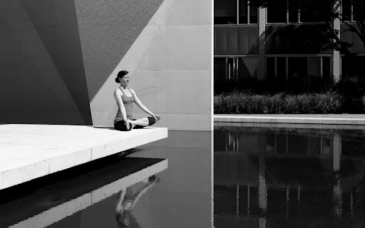Girl meditating  from Chrome web store to be run with OffiDocs Chromium online