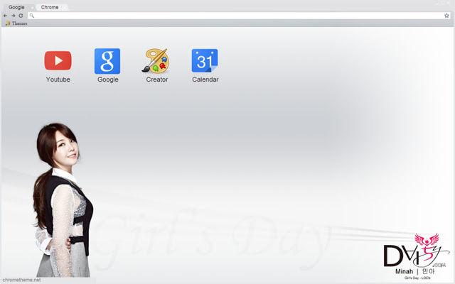 Girls Day Minah Theme  from Chrome web store to be run with OffiDocs Chromium online