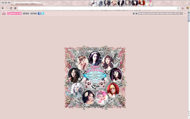 Girls Generation Theme  from Chrome web store to be run with OffiDocs Chromium online
