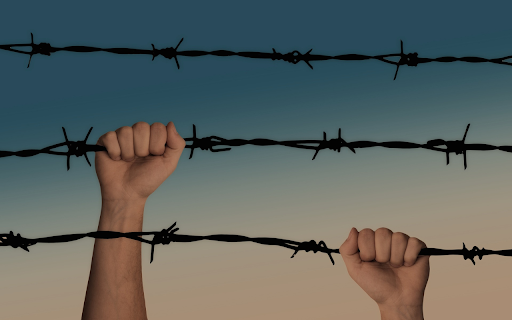 Girls hands and steel wire  from Chrome web store to be run with OffiDocs Chromium online