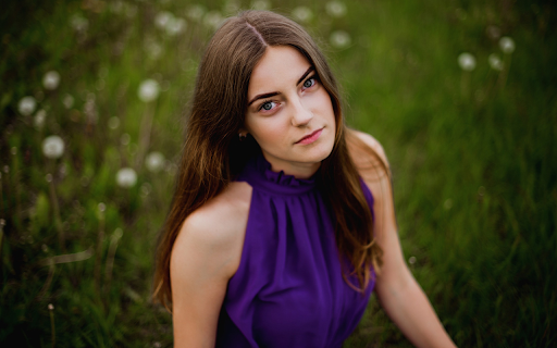 Girl wearing blue shirt  from Chrome web store to be run with OffiDocs Chromium online
