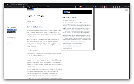 Gistr  from Chrome web store to be run with OffiDocs Chromium online
