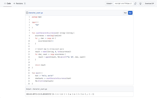 gistrunner  from Chrome web store to be run with OffiDocs Chromium online