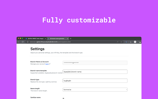 Git branch name generator  from Chrome web store to be run with OffiDocs Chromium online