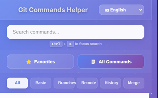 Git Commands Helper  from Chrome web store to be run with OffiDocs Chromium online
