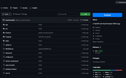 GitDumb  from Chrome web store to be run with OffiDocs Chromium online