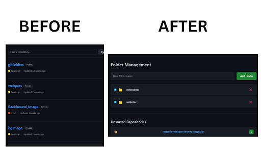 GitFolders  from Chrome web store to be run with OffiDocs Chromium online