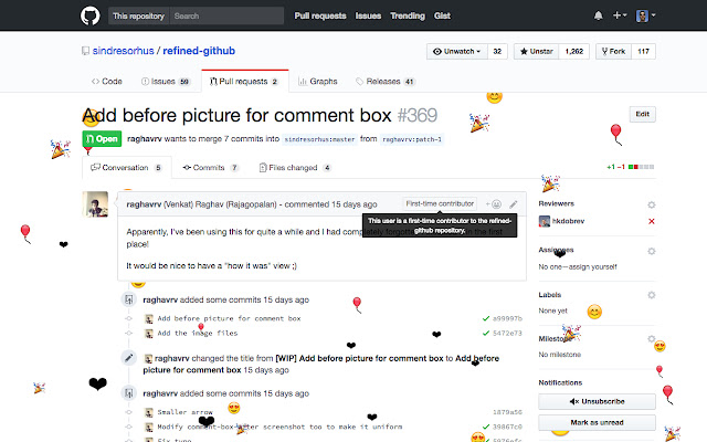 Git Git Hooray  from Chrome web store to be run with OffiDocs Chromium online
