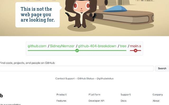 Github 404 Breakdown  from Chrome web store to be run with OffiDocs Chromium online