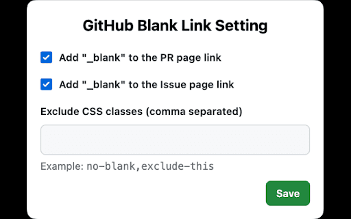 Github Blank Link  from Chrome web store to be run with OffiDocs Chromium online