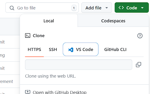 GitHub Clone with VS Code  from Chrome web store to be run with OffiDocs Chromium online
