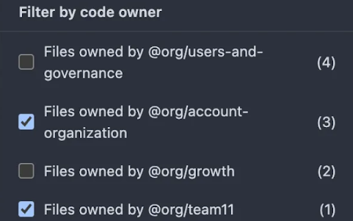 GitHub Code Owners Filter  from Chrome web store to be run with OffiDocs Chromium online