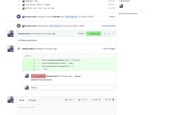 Github Comment Tracker  from Chrome web store to be run with OffiDocs Chromium online
