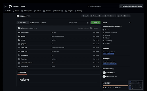 GitHub Commit Navigator  from Chrome web store to be run with OffiDocs Chromium online