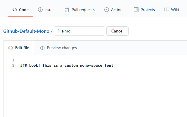 GitHub Default Monospace Font  from Chrome web store to be run with OffiDocs Chromium online
