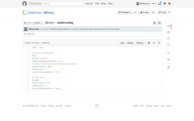 GitHub EditorConfig din magazinul web Chrome pentru a fi rulat cu OffiDocs Chromium online
