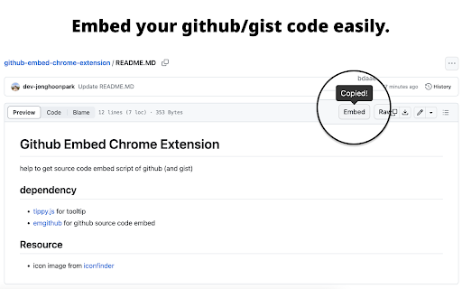 github embed  from Chrome web store to be run with OffiDocs Chromium online