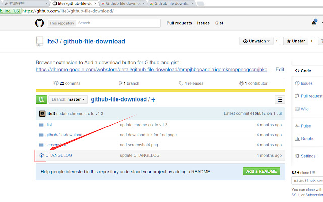 Github file download  from Chrome web store to be run with OffiDocs Chromium online
