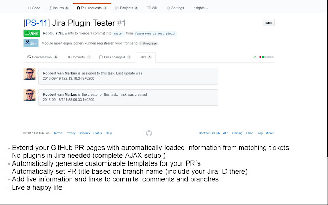 GitHub Jira Integration  from Chrome web store to be run with OffiDocs Chromium online