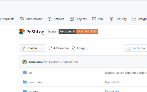 GitHub Last Commit Badge  from Chrome web store to be run with OffiDocs Chromium online