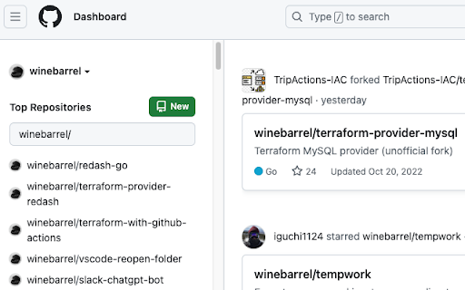 GitHub old dashboard  from Chrome web store to be run with OffiDocs Chromium online