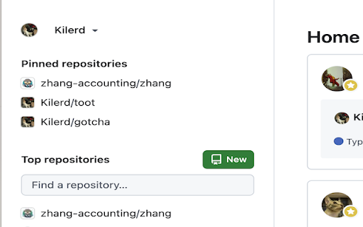 Github Pinned Repos  from Chrome web store to be run with OffiDocs Chromium online