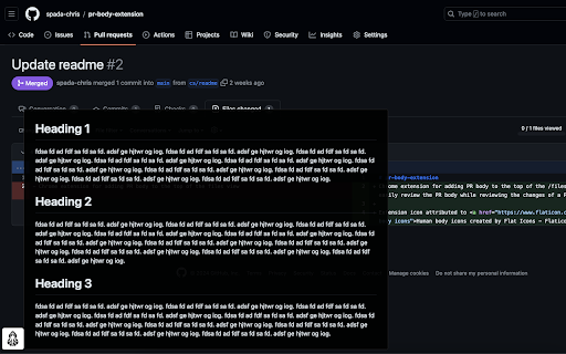 Github PR Enhancer  from Chrome web store to be run with OffiDocs Chromium online