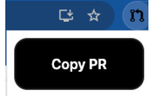 Github PR Link Extension  from Chrome web store to be run with OffiDocs Chromium online
