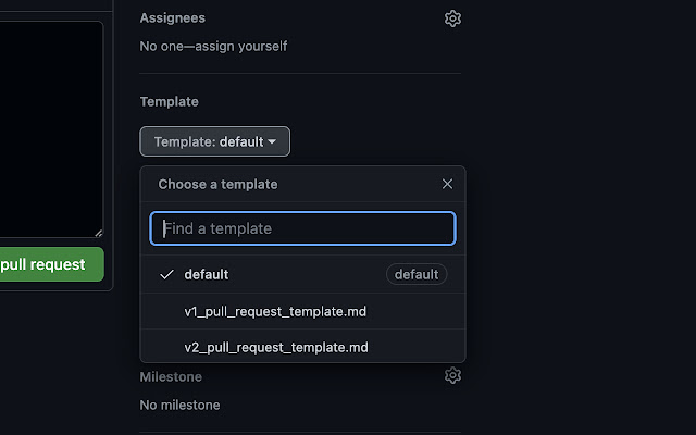GitHub PR Templates  from Chrome web store to be run with OffiDocs Chromium online GitHub PR Templates  from Chrome web store to be run with OffiDocs Chromium online