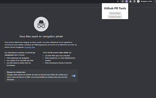 GitHub PR Tool  from Chrome web store to be run with OffiDocs Chromium online