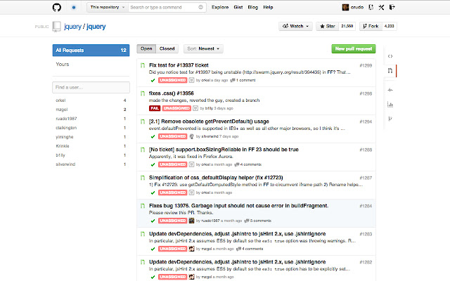 GitHub Pull Requests Beautifier  from Chrome web store to be run with OffiDocs Chromium online