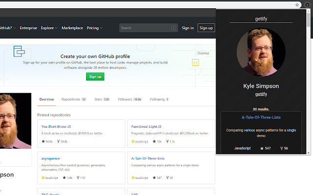 Github Repos  from Chrome web store to be run with OffiDocs Chromium online