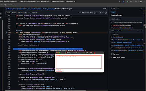 Github: Share Comment  from Chrome web store to be run with OffiDocs Chromium online