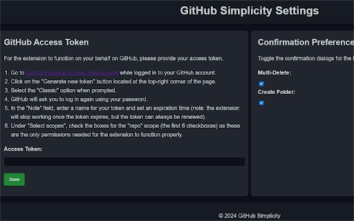 GitHub Simplicity  from Chrome web store to be run with OffiDocs Chromium online