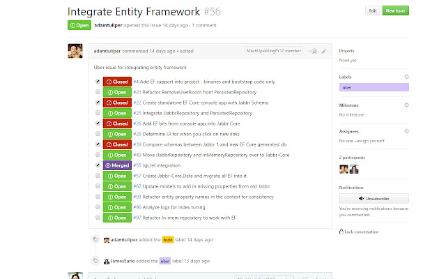 GitHub Task List  from Chrome web store to be run with OffiDocs Chromium online