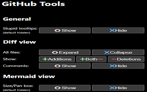 GitHub Tools  from Chrome web store to be run with OffiDocs Chromium online