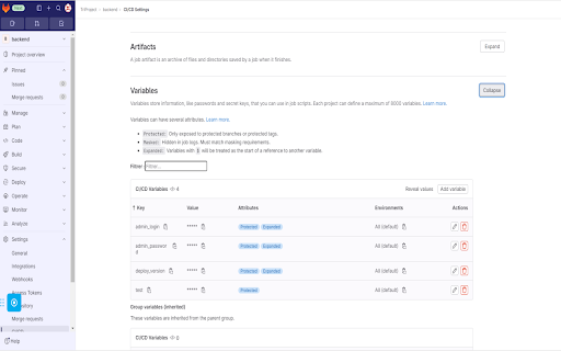 Gitlab Filter Var  from Chrome web store to be run with OffiDocs Chromium online