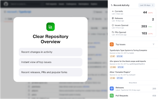 GitOwl Open Source Insights At a Glance  from Chrome web store to be run with OffiDocs Chromium online