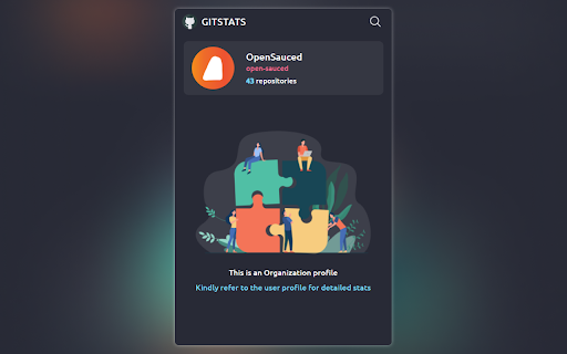 GitStats  from Chrome web store to be run with OffiDocs Chromium online