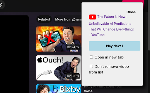 global playlist  from Chrome web store to be run with OffiDocs Chromium online