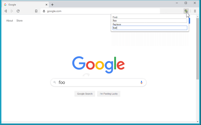 Global Replace All  from Chrome web store to be run with OffiDocs Chromium online