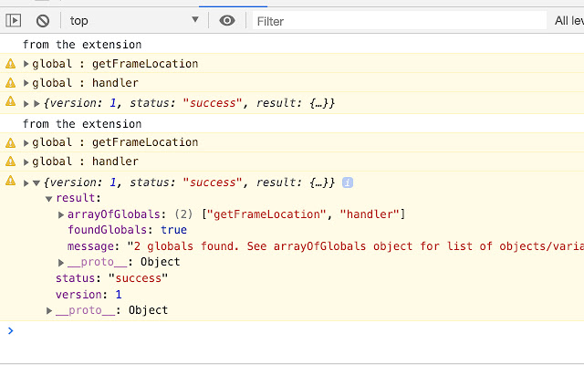 Global Variable Detector Extension  from Chrome web store to be run with OffiDocs Chromium online
