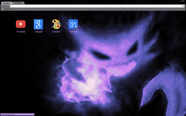 Glowing Purple Pokemon theme 1280x720  from Chrome web store to be run with OffiDocs Chromium online