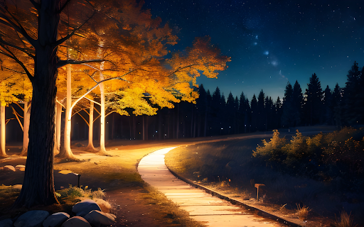 Glowing Tree  from Chrome web store to be run with OffiDocs Chromium online