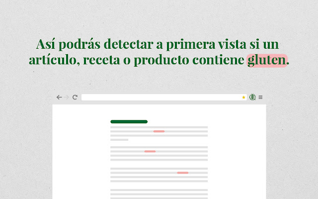 Gluten Detector  from Chrome web store to be run with OffiDocs Chromium online