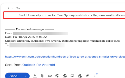 Gmail Always Show Subject  from Chrome web store to be run with OffiDocs Chromium online