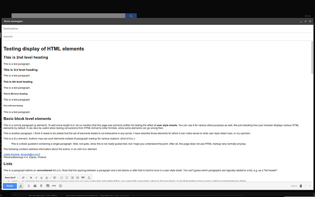 Gmail Append HTML  from Chrome web store to be run with OffiDocs Chromium online