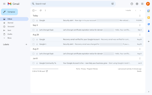 Gmail Date Grouping  from Chrome web store to be run with OffiDocs Chromium online